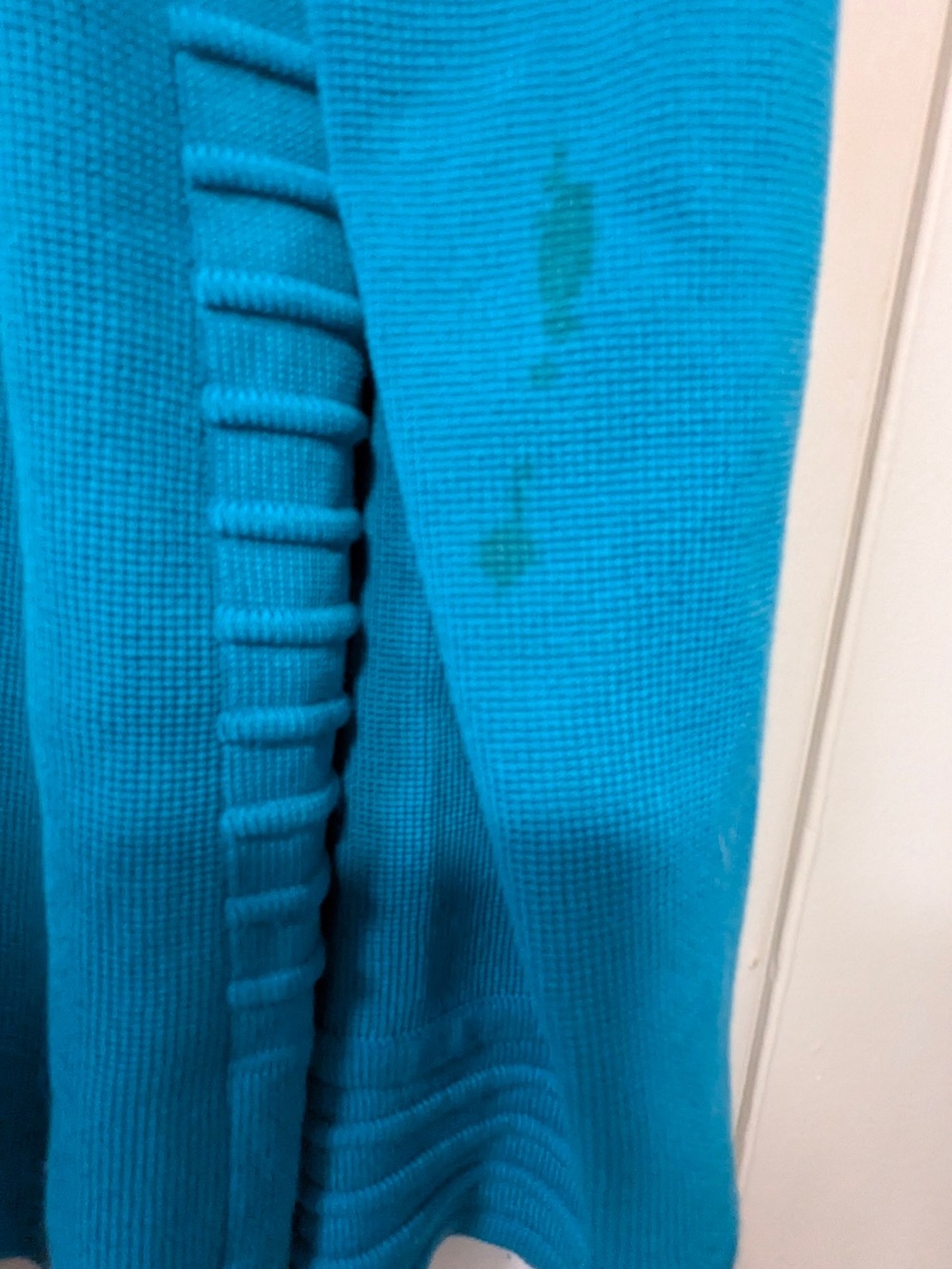 Misook Turquoise Ribbed Button-Front Cardigan - Picture 9 of 11